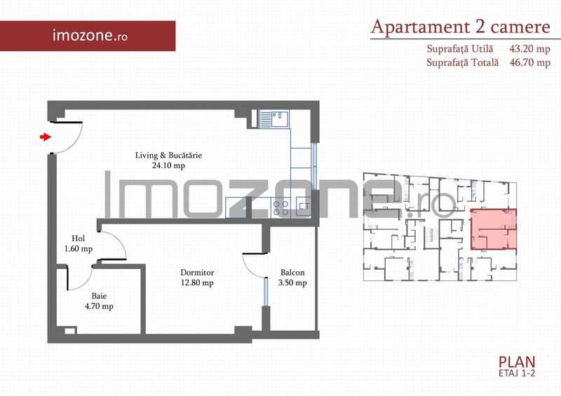 Pacii Ap 2 cam. 46 mp, etaj 1 din 4, langa metrou Pacii, str Margelelor, comision 0%